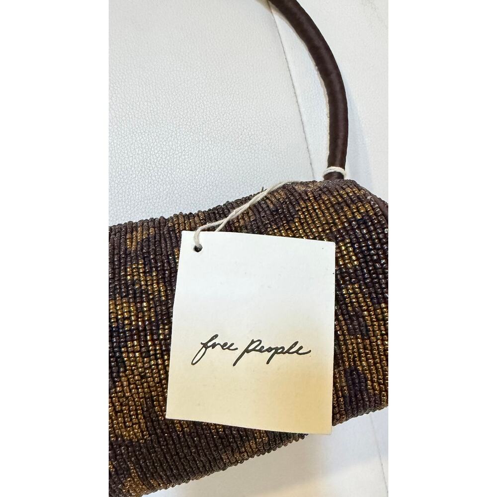 Free People Beaded Barrel Shoulder Bag – Black/Bronze – NWT $98 - Picture 6 of 10